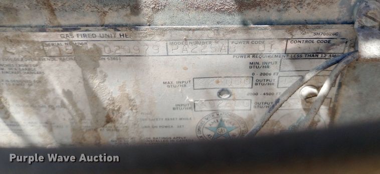 image for item DP1221 (3) Modine shop heaters