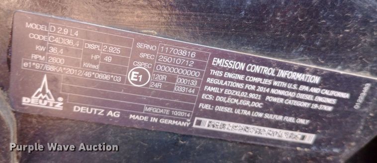 image for item DP1230 2016 Ditch Witch FX50 vacuum excavator