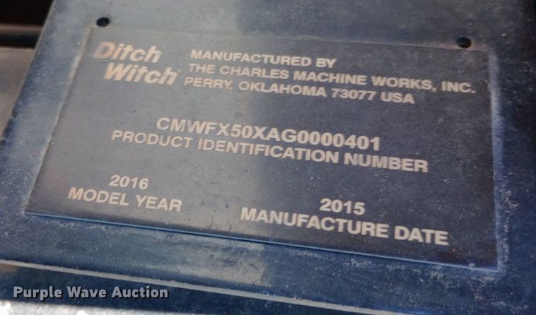 image for item DP1230 2016 Ditch Witch FX50 vacuum excavator