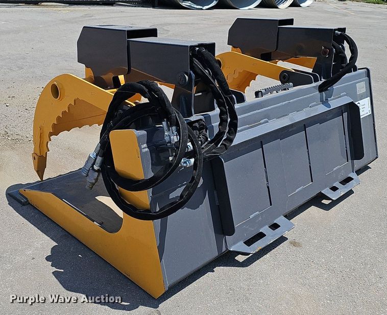 image for item DP6582 Raptor Attachments SS-GRB-72 skid steer grapple bucket