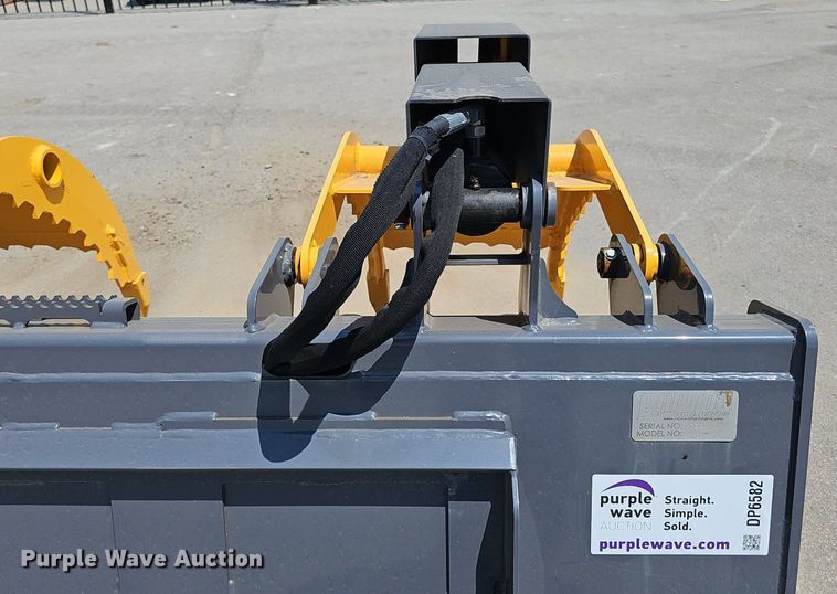 image for item DP6582 Raptor Attachments SS-GRB-72 skid steer grapple bucket