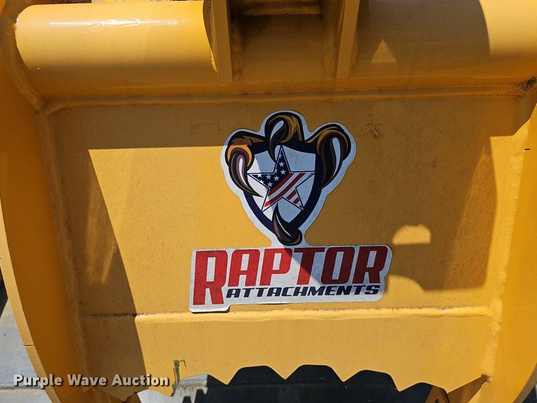 image for item DP6582 Raptor Attachments SS-GRB-72 skid steer grapple bucket