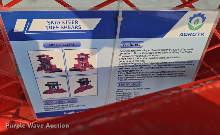 image for item DP6607 2024 TopCat WCSSRB skid steer tree shear