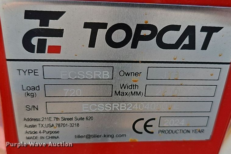 image for item DP6607 2024 TopCat WCSSRB skid steer tree shear