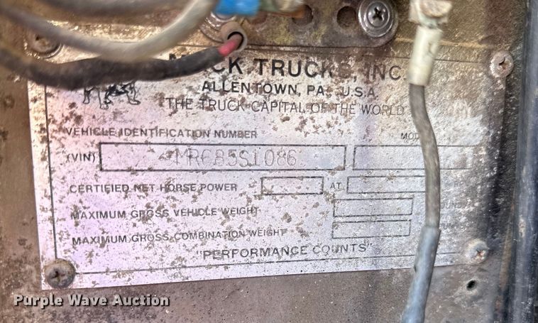 image for item DP8401 1979 Mack utility / service truck