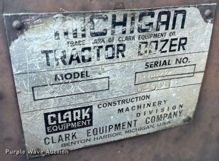 image for item DP8402 Clark  290 wheel dozer