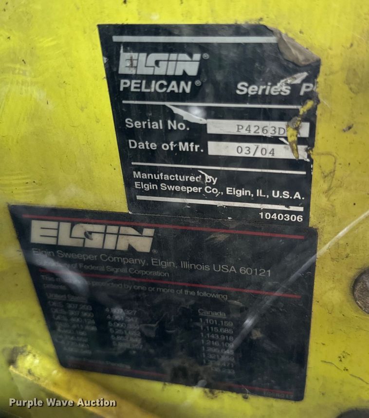 image for item DP8420 2004 Elgin Pellican Series P street sweeper