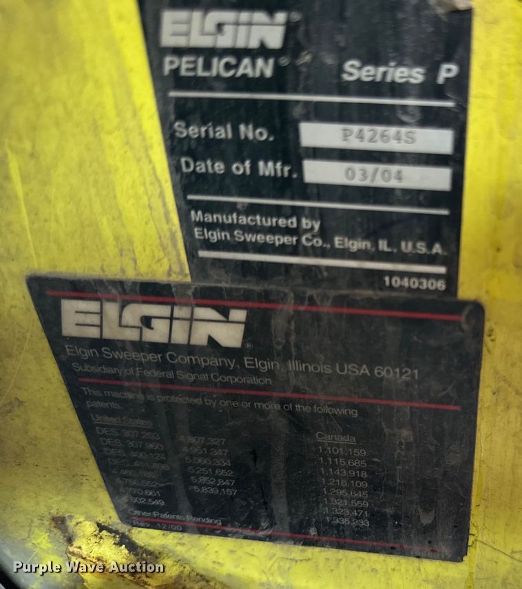 image for item DP8422 2004 Elgin  Pellican Series P street sweeper 