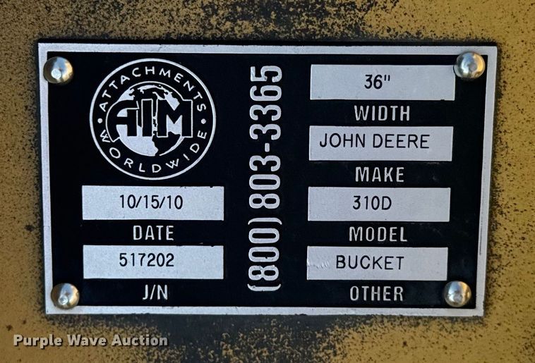 image for item DQ6836 John Deere 310D backhoe