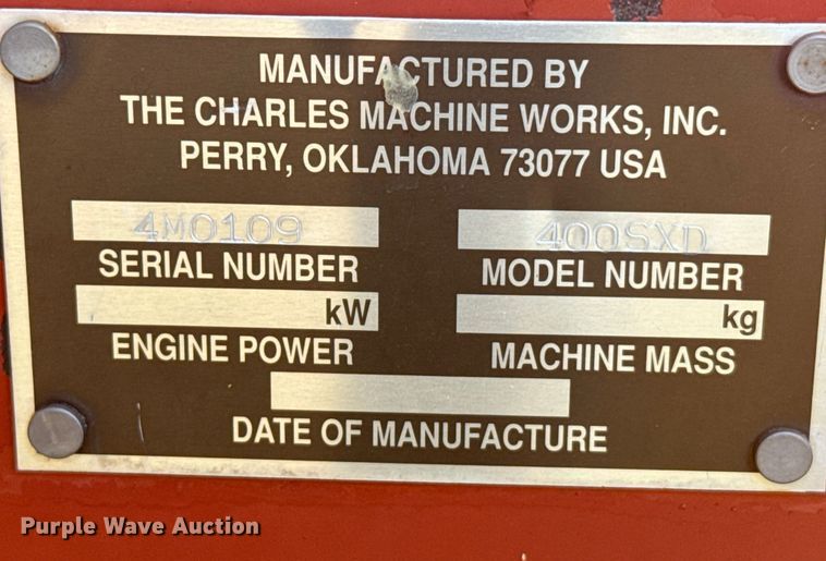 image for item DQ6837 1995 Ditch Witch  400SX trencher