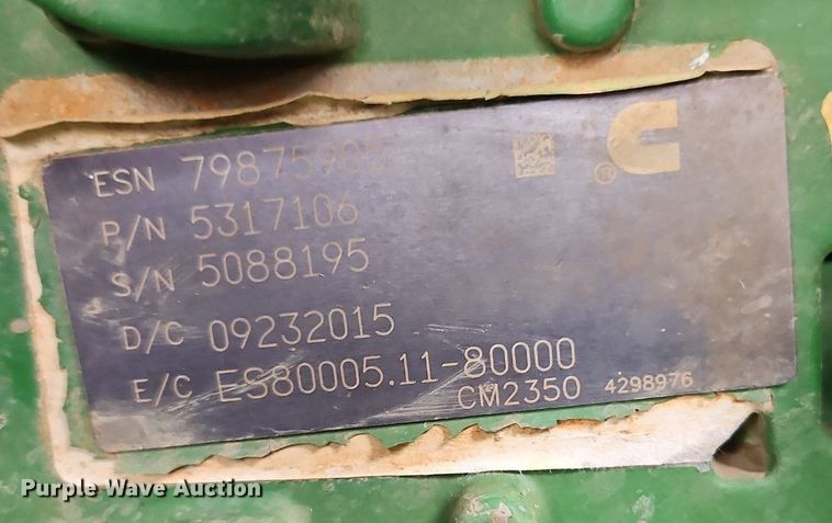 image for item DR8701 2016 John Deere 9620R 4WD tractor