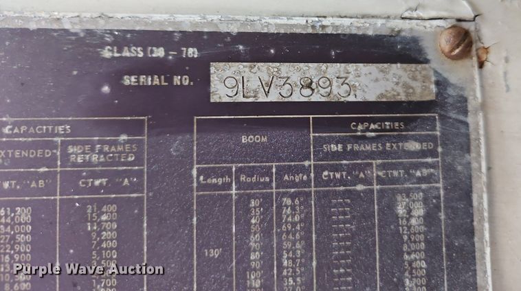 image for item DR8702 1970 Link Belt  LS-118 crane