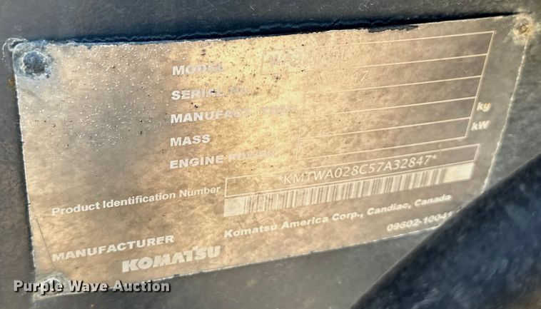 image for item DS4205 2006 Komatsu WA320 wheel loader