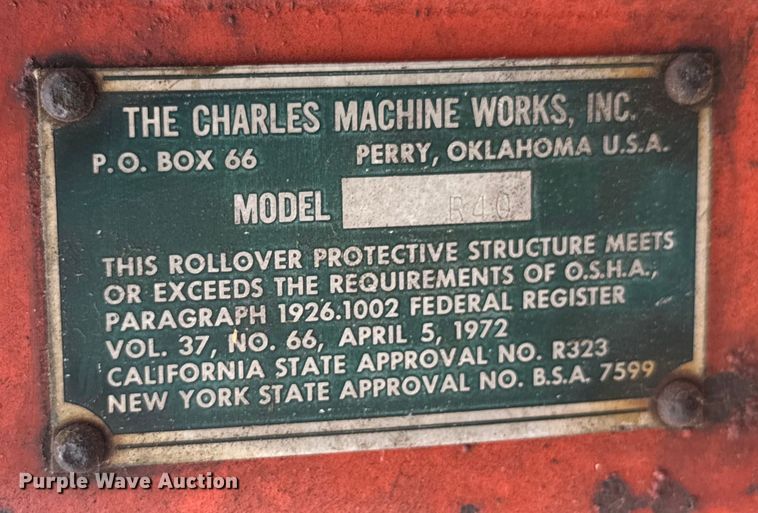 image for item DX0859 Ditch Witch R40A trencher