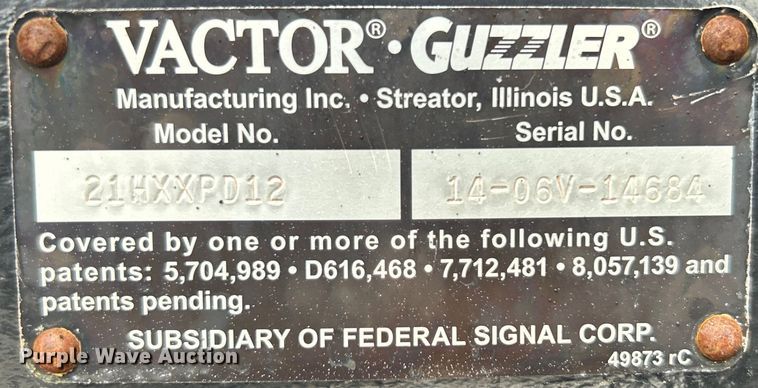 image for item EG0804 2013 International  WorkStar 7600 hydrovac truck