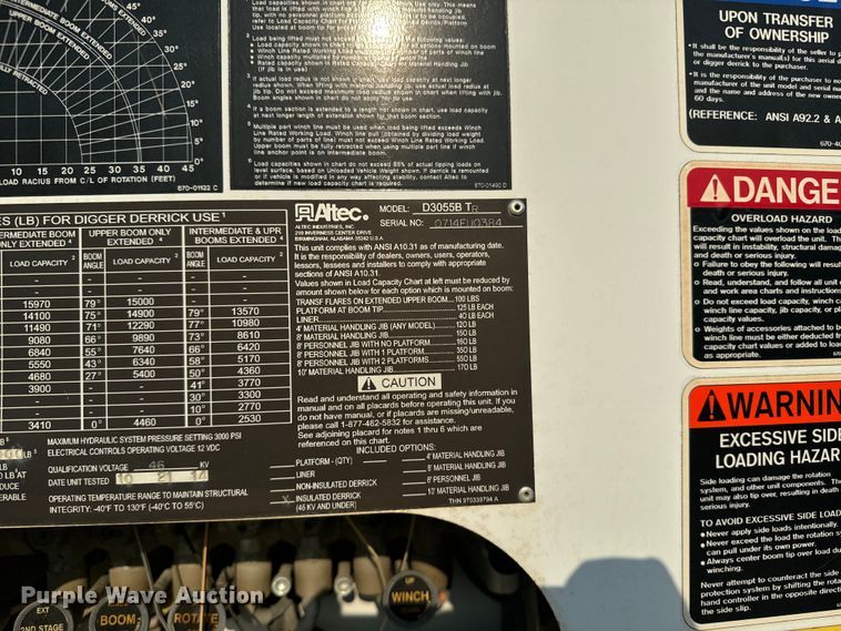 image for item EI4010 2014 Altec D3055 Crane