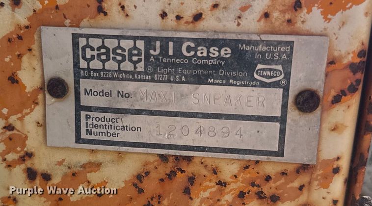 image for item EJ2703 1981 Case Maxi Sneaker  cable plow