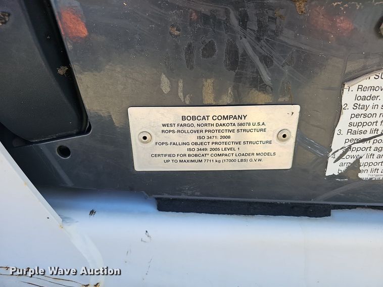 image for item EJ5731 2018 Bobcat  T595 tracked skid steer loader