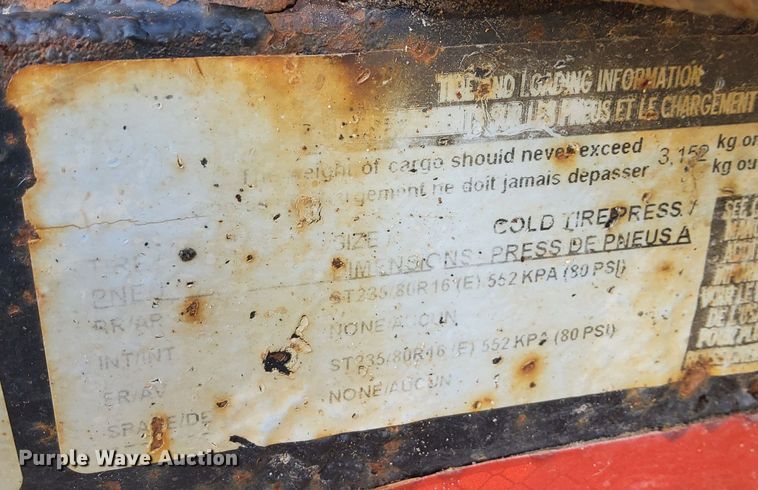 image for item EJ5732 2016 Lamar utility trailer