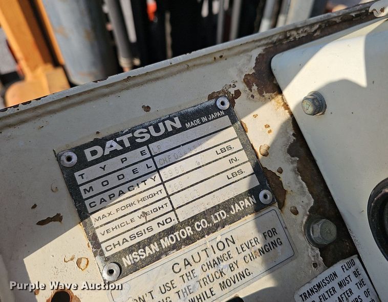 image for item EJ5733 Nissan  CHF03-A33V forklift