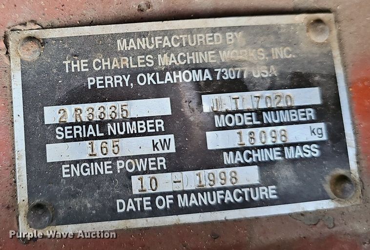 image for item EJ5738 1998 Ditch Witch JT7020 directional boring unit