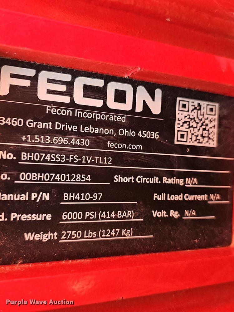 image for item EJ5740 Fecon  BH074SS3-FS-1V-TL12 skid steer mulcher