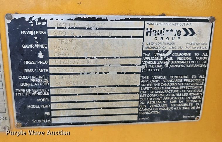 image for item EJ5742 2015 Haulotte 5533A boom lift