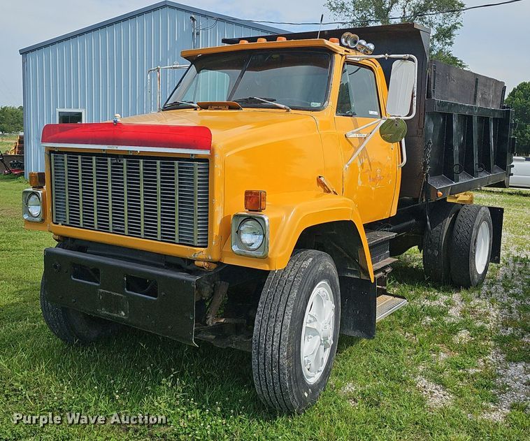image for item EJ5748 1985 GMC Brigader  dump truck