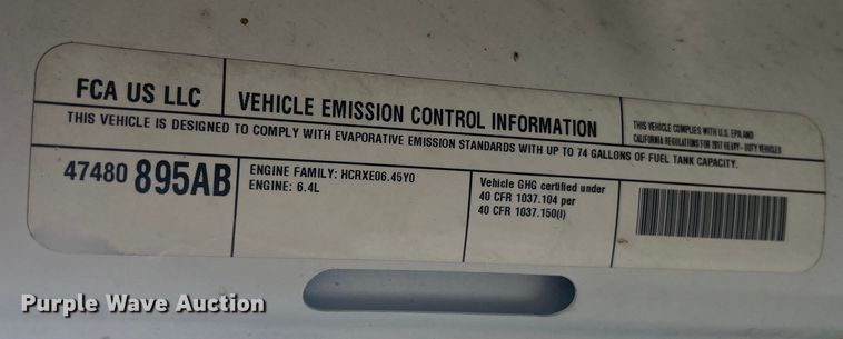 image for item EK8785 2017 Dodge Ram 5500 utility / service truck