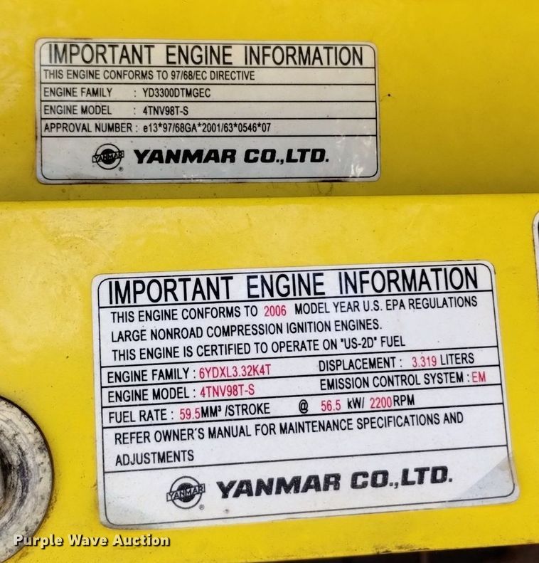 image for item LO9029 Yanmar SV100 mini excavator