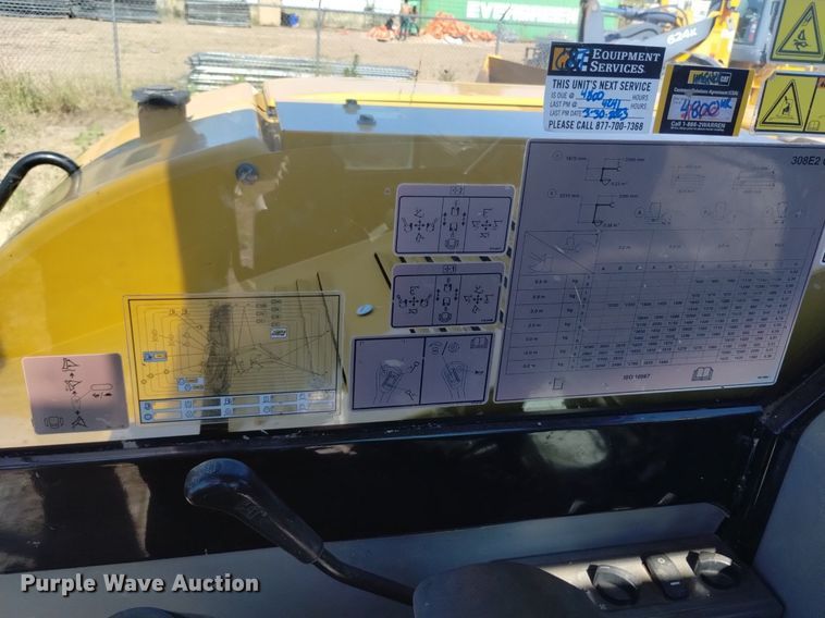 image for item LO9036 2016 Caterpillar 308E2 CR mini excavator