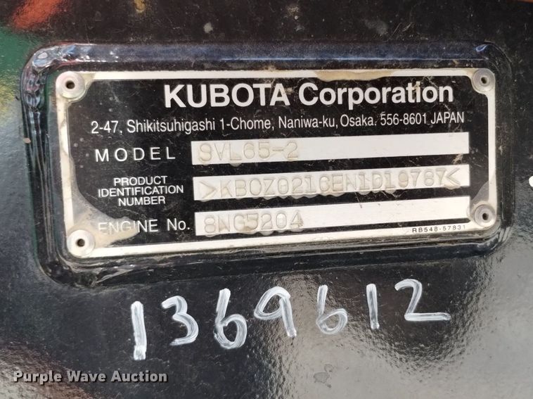 image for item LO9039 2022 Kubota  SVL65-2 tracked skid steer loader