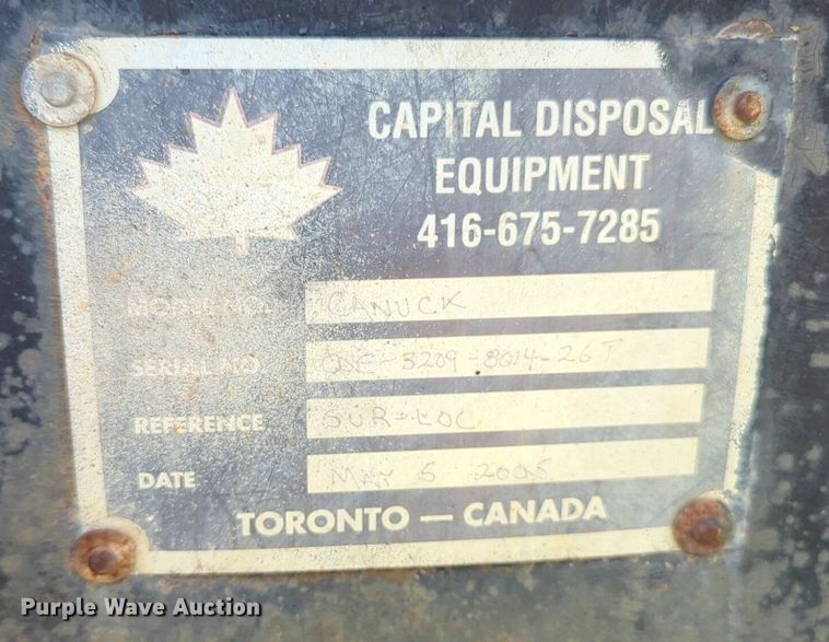 image for item NG9976 2005 Mack  CV713 Granite  roll-off container truck