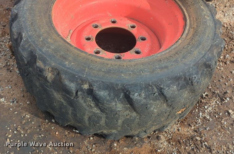 image for item NW9546 (4) 10x16.5 NHS skid steer tires and wheels