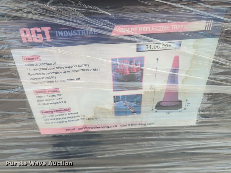 image for item NW9593 Approximately 250 AGT Industrial traffic cones 
