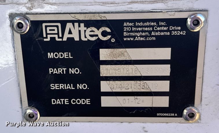 image for item OF9782 Altec DM45TR digger derrick bed