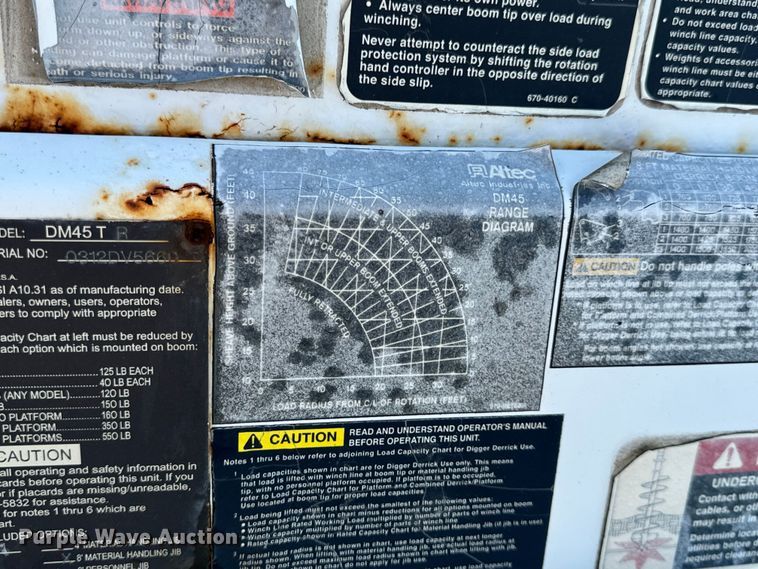 image for item OF9782 Altec DM45TR digger derrick bed