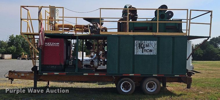 image for item OK9983 2014 Kem Tron T500 mud recycling system with trailer