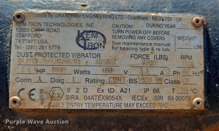 image for item OK9983 2014 Kem Tron T500 mud recycling system with trailer