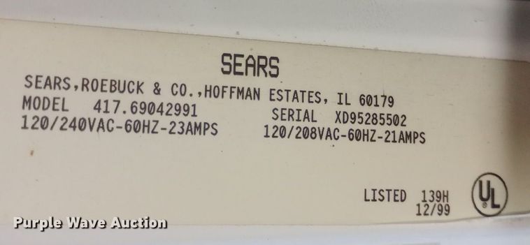 image for item DP1200 Kenmore washer and dryer set