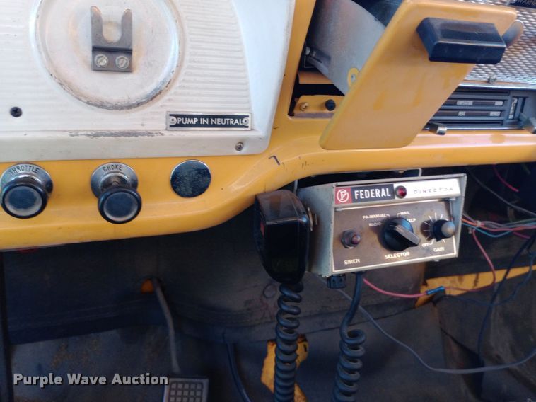 image for item DP1261 1972 Ford  750 fire truck