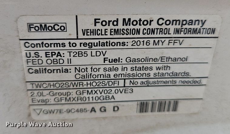 image for item DP6540 2016 Ford Focus SE 