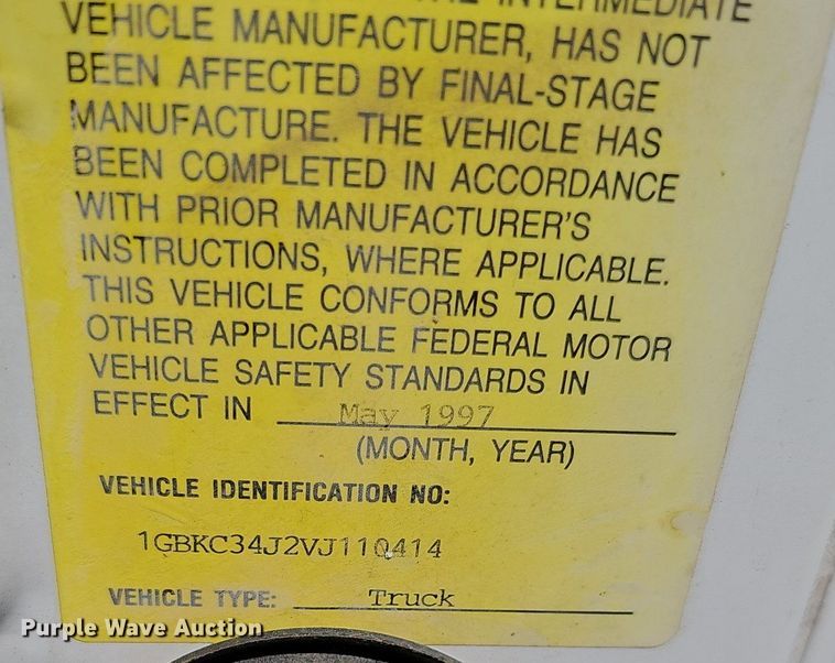 image for item DP6543 1997 Chevrolet 3500HD tow truck