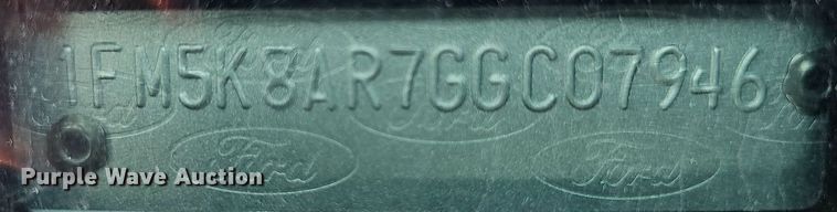 image for item DP6548 2016 Ford Explorer Police Interceptor SUV