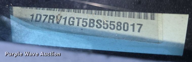 image for item DQ4462 2011 Dodge Ram 1500 Quad Cab pickup truck