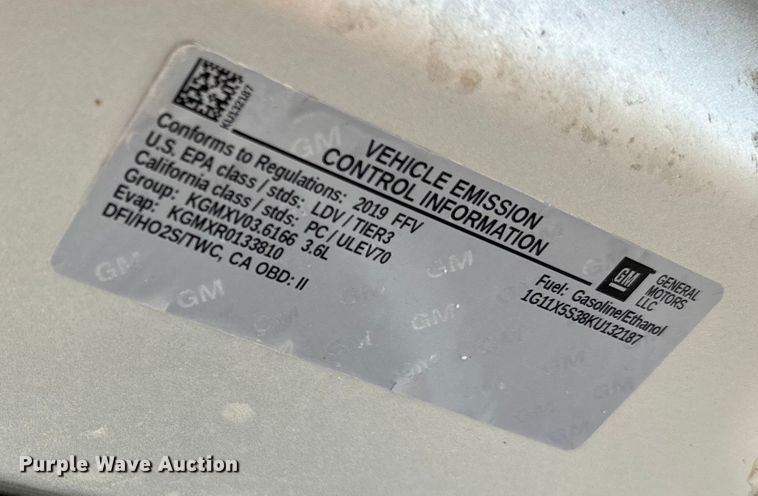 image for item DQ6876 2019 Chevrolet Impala 