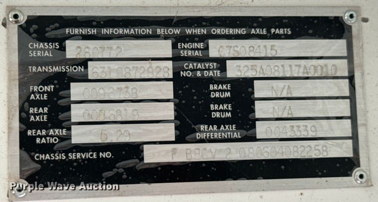 image for item DX0903 2009 Bluebird Vision school bus