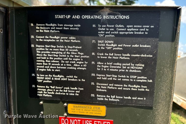 image for item DX0918 Unicor NF2D light plant