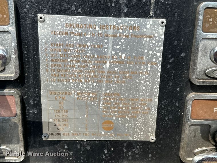 image for item DX0946 1988 Pierce Arrow pumper fire truck