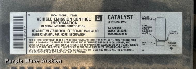 image for item DX3467 2006 Chevrolet  Suburban 1500 SUV